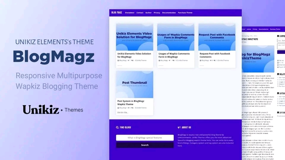 BlogMagz Wapkiz Theme (By UniKizElement) Free Download